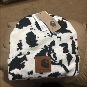 Cowprint Carhartt beanie